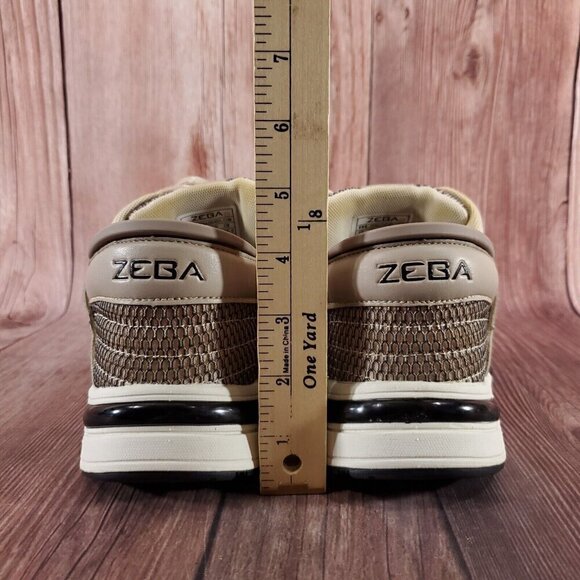 *READ* Zeba Mens Size 7 Wide Hands Free Beige Comfort Walking Slip On Shoes - Picture 14 of 16